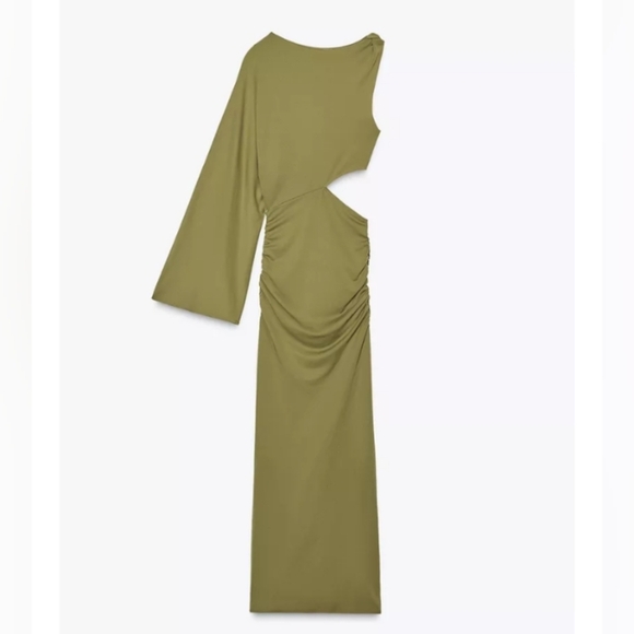 Zara Cut Out Midi Dress - Picture 6 of 8